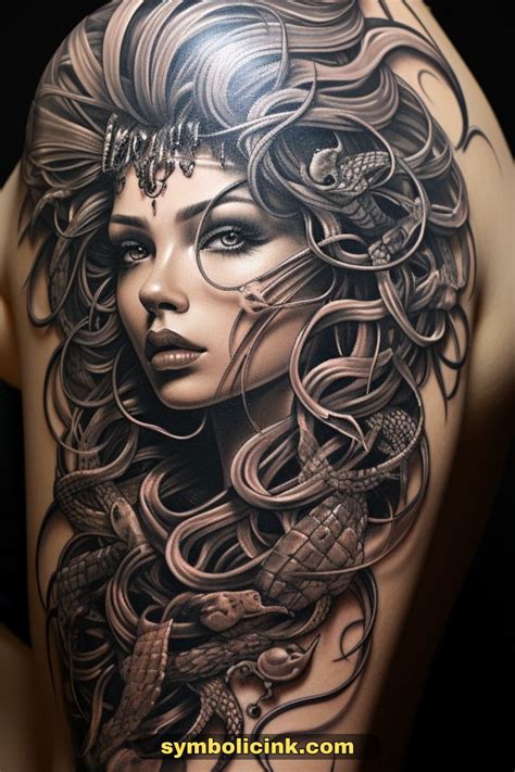 Bold and Beautiful Medusa Tattoo Designs for Thighs